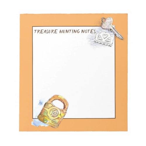 Treasure Hunting Notes Metal Detecting Lock Key