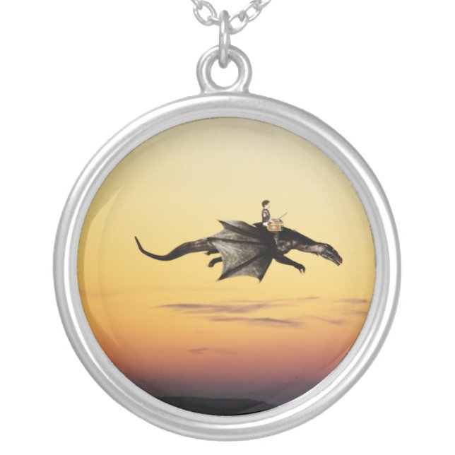 Treasure Hunting Silver Plated Necklace (Front)