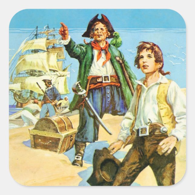 Treasure Island 1 Sticker (Front)