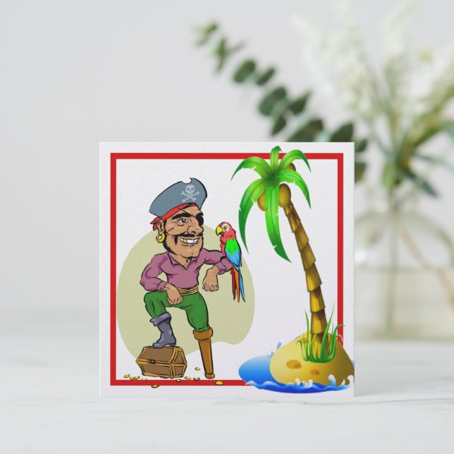 Treasure Island 3 Invitation (Standing Front)