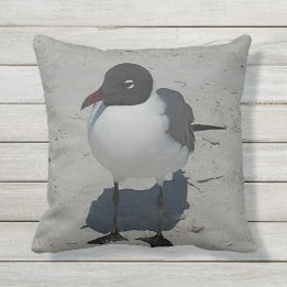 Treasure Island Florida Gull Throw Pillow