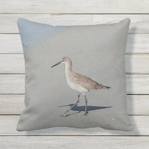 Treasure Island Florida Sandpiper Throw Pillow