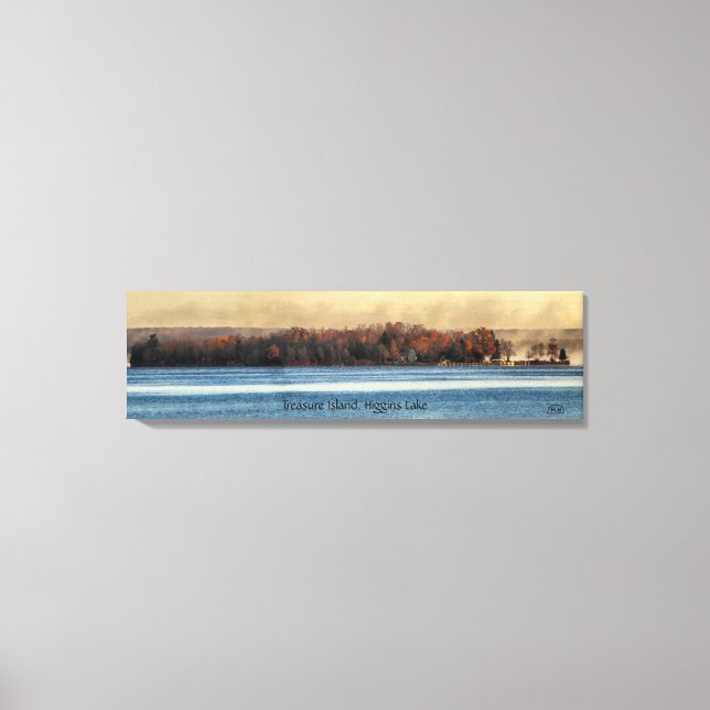 Treasure Island in the fall, Higgins Lake Canvas Print (Front)