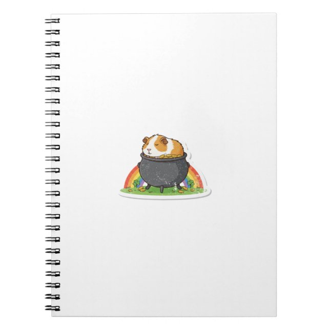 Treasure Keeper Guinea Pig St.Patrick's Day Notebook (Front)