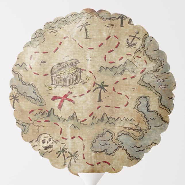 Treasure Map Balloon (Back)