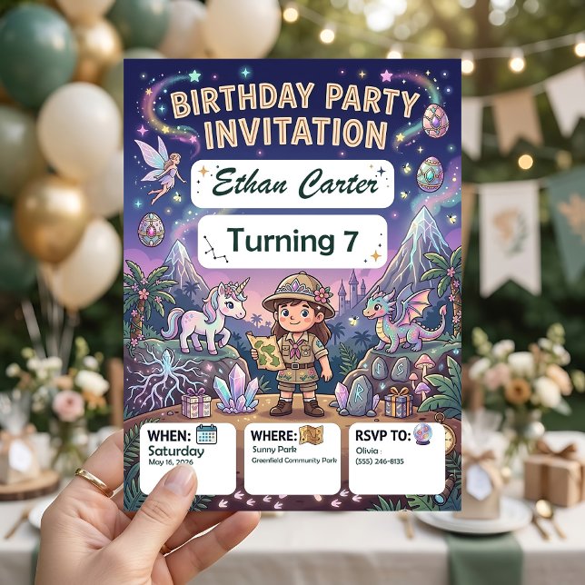Treasure Map Birthday Invitation Customizable (Creator Uploaded)