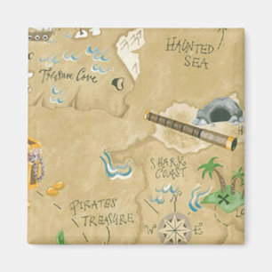 Treasure Map Magnet