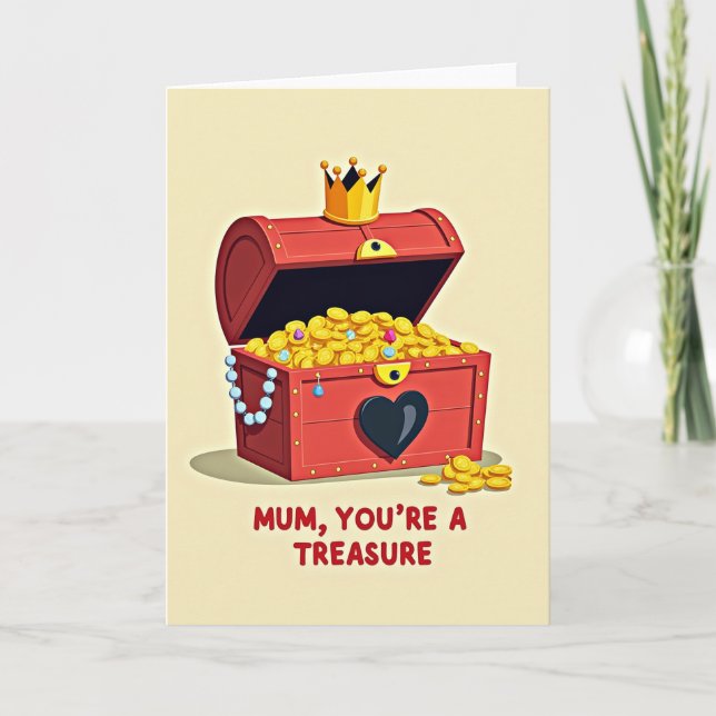 Treasure Mum Mothers Day Card (Front)