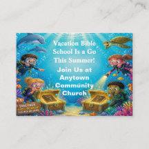 Treasure-Themed Vacation Bible School Invitation