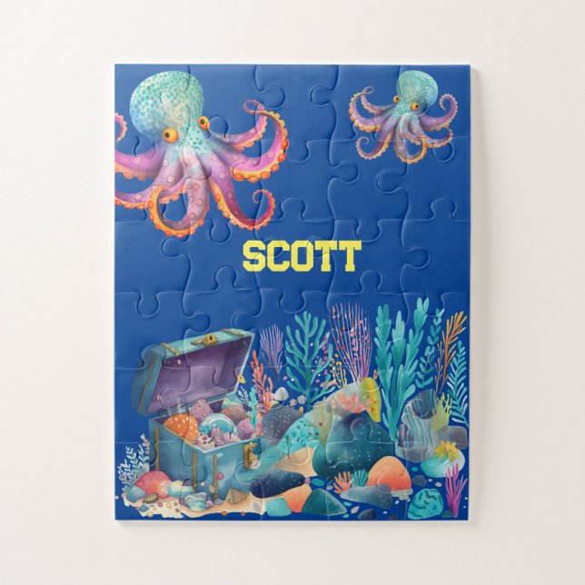 Treasure under the sea jigsaw puzzle (Vertical)