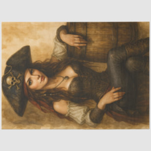 Treasurebound – Gothic Pirate Pin-Up Fantasy Decou Tissue Paper
