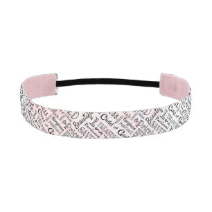 Treasured Christian Words of Affirmation Athletic Headband