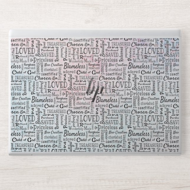 Treasured Christian Words of Affirmation HP Laptop Skin (Front)