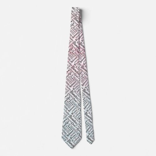 Treasured Christian Words of Affirmation Neck Tie