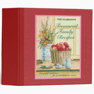 Treasured Family Recipes Binder