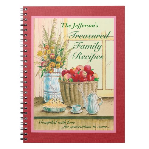 Treasured Family Recipes Journal