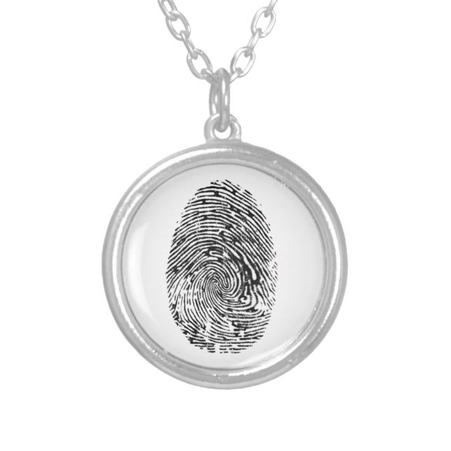 Treasured Memorial Fingerprint Necklace (Front)