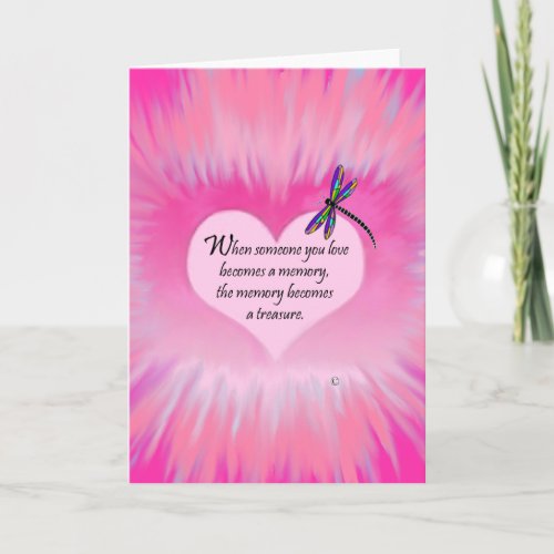 Treasured Memories Dragonfly Card