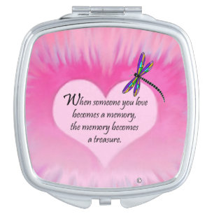 Treasured Memories Dragonfly Compact Mirror