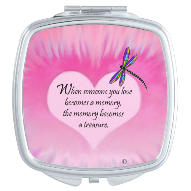 Treasured Memories Dragonfly Compact Mirror (Front)