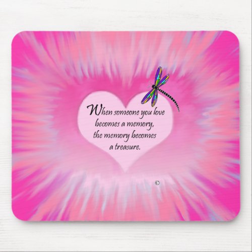 Treasured Memories Dragonfly Mouse Pad