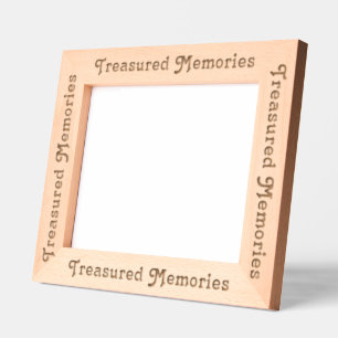 "Treasured Memories" Laser Etched Frame