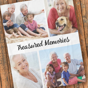 Treasured Memories Photo Collage  Fleece Blanket