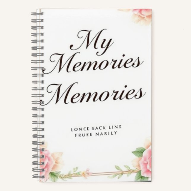 Treasured Moments: My Memories Notebook (Front)