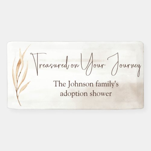 Treasured on Your Journey Foster Care Shower  Banner