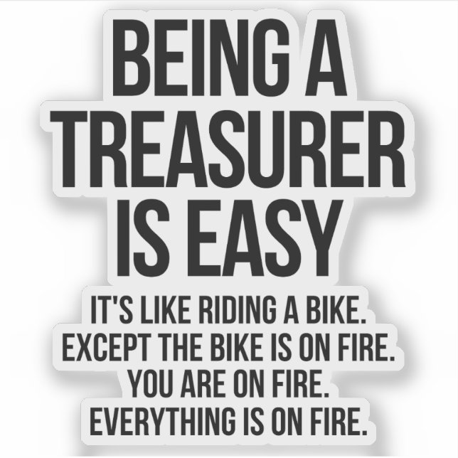 Treasurer Sticker (Front)