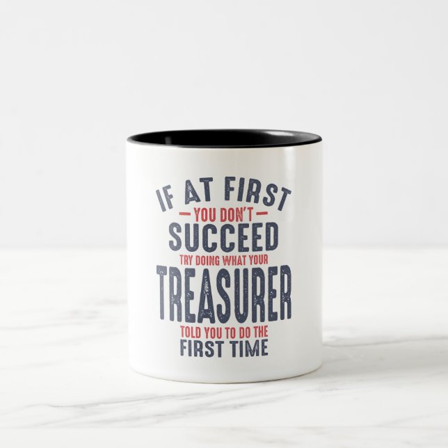 Treasurer Two-Tone Coffee Mug (Center)