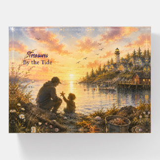 Treasures by the Tide Glass Paperweight