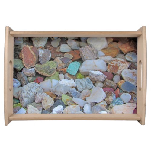 Treasures from Earth Rock And Gem Collection Photo Serving Tray