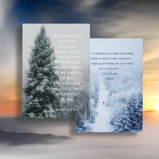 Treasures in Heaven Encouraging Greeting Invitation