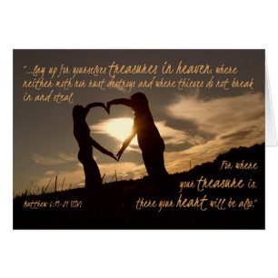 Treasures in Heaven Matthew 6:19-21 Bible Verse Cards