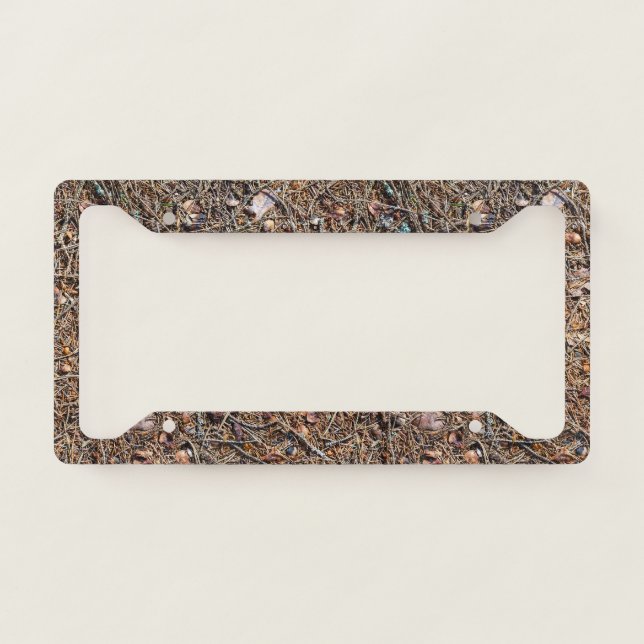 Treasures of the forest license plate frame (Front)