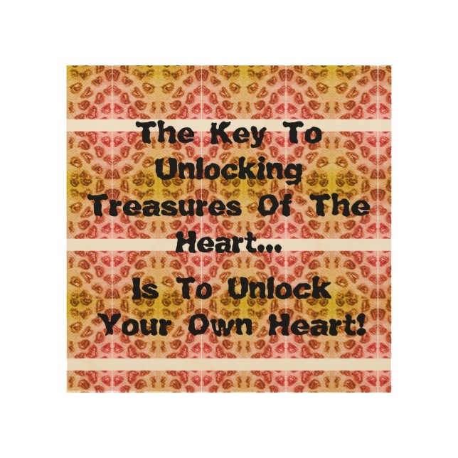 Treasures Of The Heart Wood Wall Art (Front)