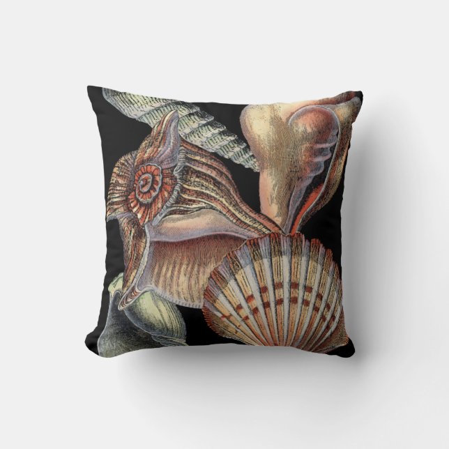 Treasures of the Sea Throw Pillow (Front)