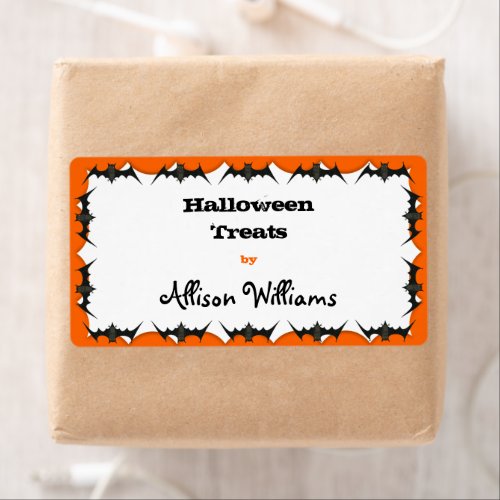 Treat Bag Seal Template Label