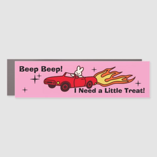 Treat Bunny Bumper Magnet