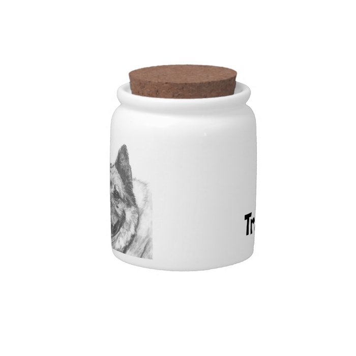 Treat Canister with Norwegian Elkhound Candy Jars