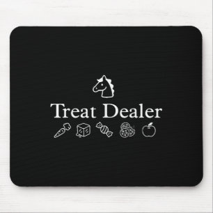 Treat Dealer Horse Treat Lady Equestrian Trainer H Mouse Pad