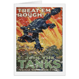 Treat 'Em Rough-1918 - distressed Cards