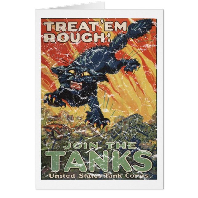Treat 'Em Rough-1918 - distressed Cards (Front)