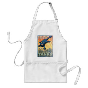 Treat 'Em Rough - Join the Tanks! Adult Apron