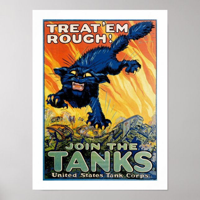 Treat 'em Rough - Join the Tanks Poster (Front)