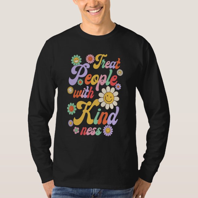 Treat People With Kindness    Cute Kind Trending T-Shirt (Front)