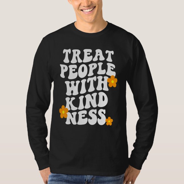 Treat People With Kindness Preppy Aesthetic Style  T-Shirt (Front)