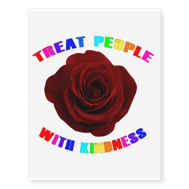 Treat People With Kindness - TPWK Temporary Tattoos (Front)