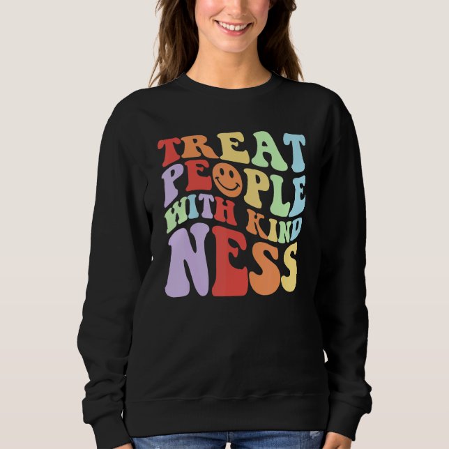 Treat People With Kindness TPWK Trendy Preppy 3 Sweatshirt (Front)